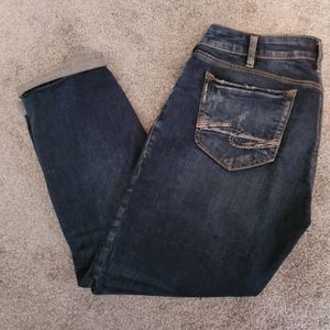 Silver Jeans "Sam" cropped